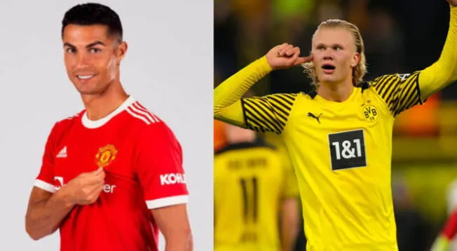 Erling Haaland podría llegar a United que acaba de fichar a Cristiano Ronaldo.