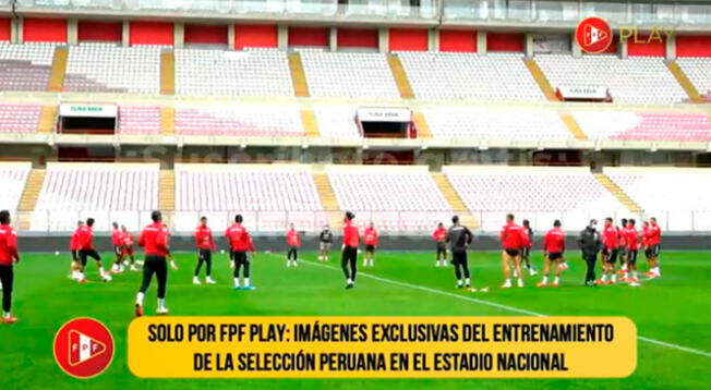 Perú ya entrena en el Estadio Nacional previo al partido ante Uruguay