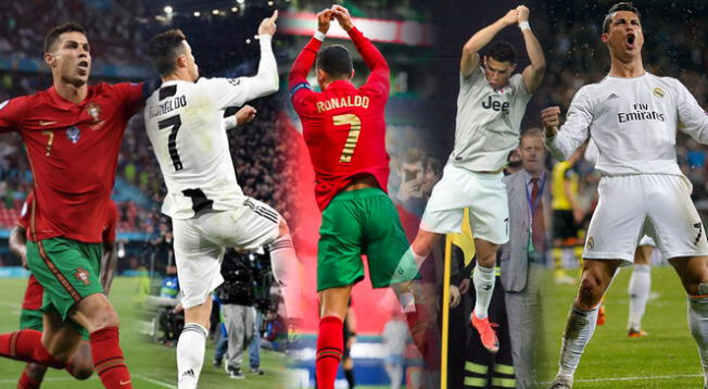 Cristiano Ronaldo y su celebración