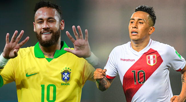 Neymar vs Christian Cueva en el Brasil vs Perú Neymar vs Christian Cueva en el Brasil vs Perú