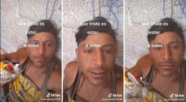 Alabañil se quiebra por estar solo en su cumpleaños y es viral en TikTok.