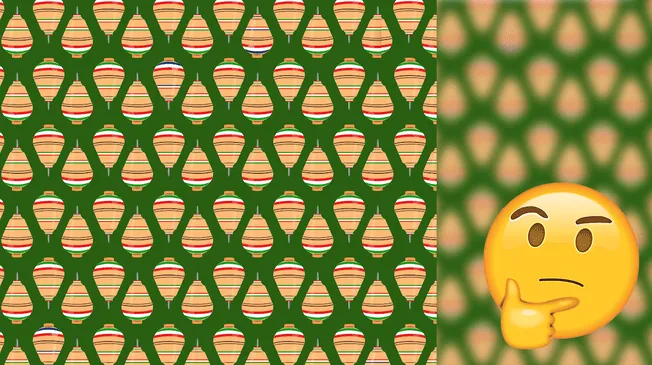 Reto viral: encuentra los trompos de color distinto. Reto viral: encuentra los trompos de color distinto.