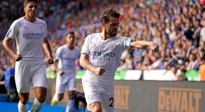 Bernardo Silva anotó el único tanto del partido en el King Power Stadium