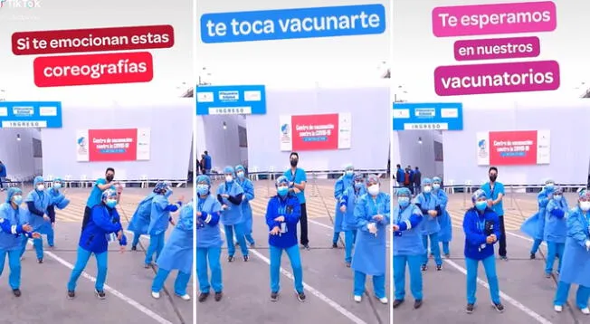 Mira las coreografías que prepararon el personal de salud para atender a ciudadanos