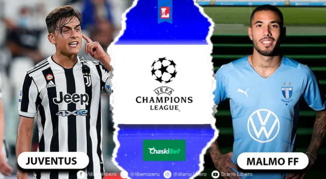 Juventus vs Malmo EN VIVO fecha, hora y canal para ver partido por Champions League