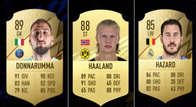 Erling Haaland ahora figura con 88 de media tras su gran temporada con el Dortmund