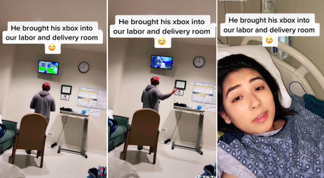Joven se vuelve viral por llevar su Xbox mientras espera que su bebé nazca