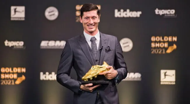 Lewandowski: "Mi Bota de Oro va para mi familia y el FC Bayern" Lewandowski: "Mi Bota de Oro va para mi familia y el FC Bayern"