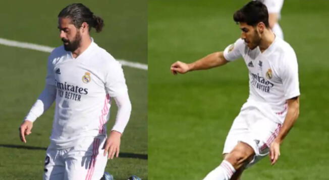 Isco y Asensio no seguirían en el Real Madrid en el 2022.