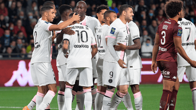 PSG superó al Metz 2-1 por la fecha 7 de la Ligue 1. Foto: AFP