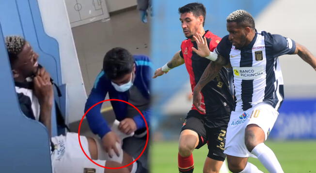 Jefferson Farfán y la expresión de dolor que asusta a la afición de Alianza Lima