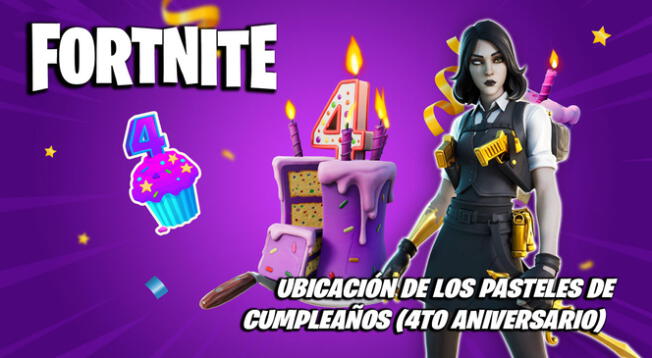 Fortnite: dónde hallar pasteles - evento de cumpleaños Fortnite: dónde hallar pasteles - evento de cumpleaños