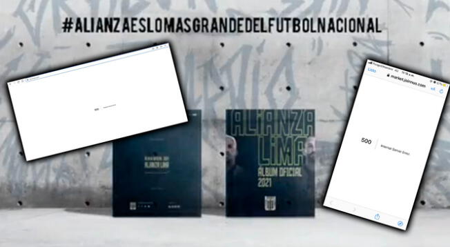 Alianza Lima álbum se cuelga con servidor