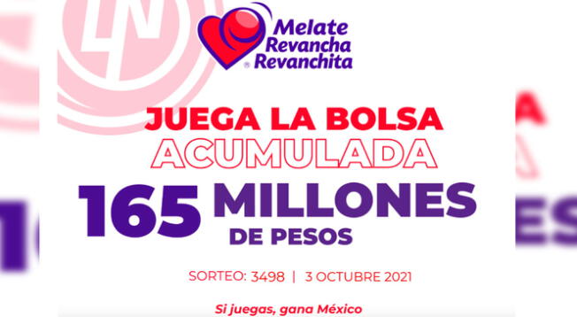 Melate, revancha y revanchita presenta el sorteo 3498. Melate, revancha y revanchita presenta el sorteo 3498.