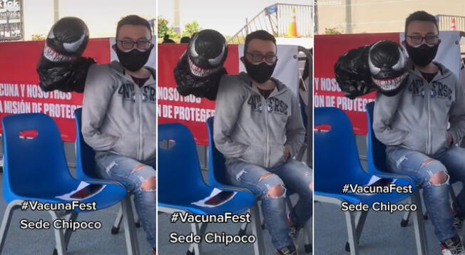 Joven se vuelve sensación en redes por acudir a Vacuna Fest acompañado de Venom Joven se vuelve sensación en redes por acudir a Vacuna Fest acompañado de Venom