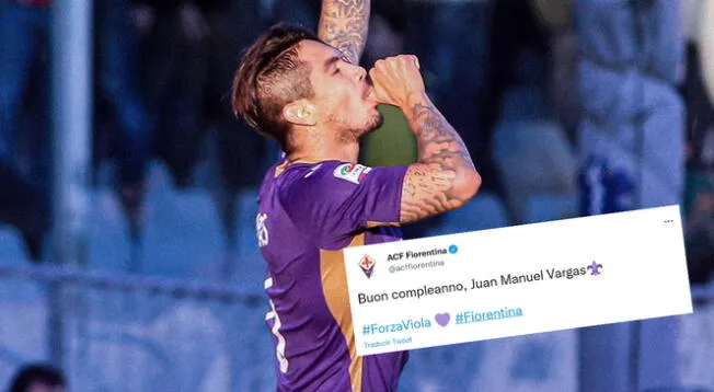 Juan Manuel Vargas no es olvidado por Fiorentina de Italia