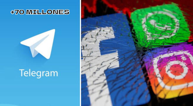Telegram fue el gran beneficiado con la caída de WhatsApp, Instagram y Facebook.