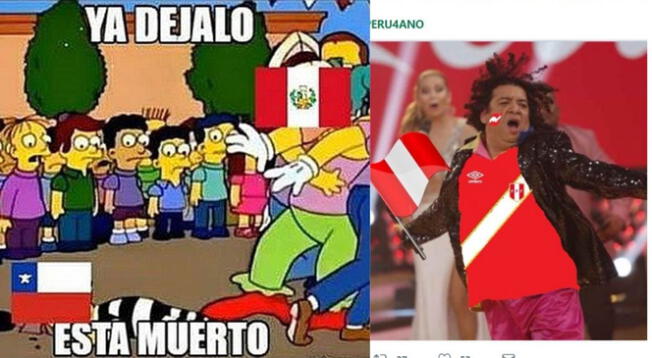 Perú supera a Chile y los hinchas celebran con divertidos memes en redes