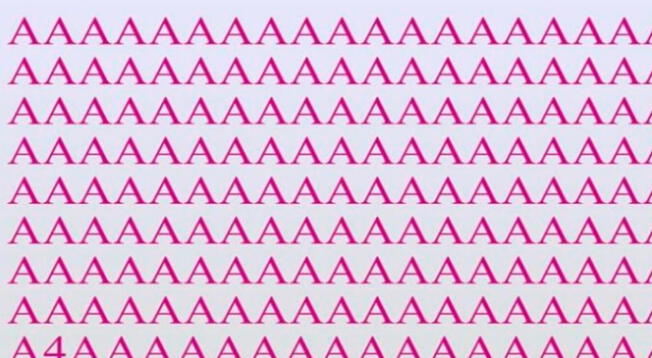 Reto visual: encuentra el número 4 oculto entre letras y es viral en Facebook Reto visual: encuentra el número 4 oculto entre letras y es viral en Facebook