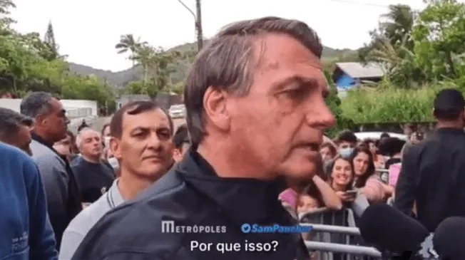 Jair Bolsonaro no pudo ingresar a estadio por no estar vacunado.
