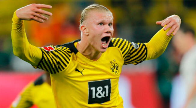 Erling Haaland tiene contrato con el Borussia Dortmund hasta el 2024
