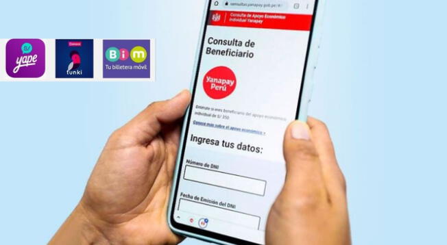 Bono Yanapay 350 soles, LINK: Conoce cómo se realizará el pago por celular