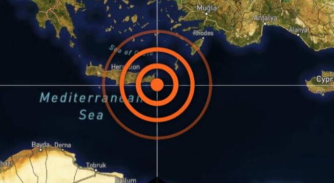 Terremoto de 6.3 sacude la isla griega de Creta