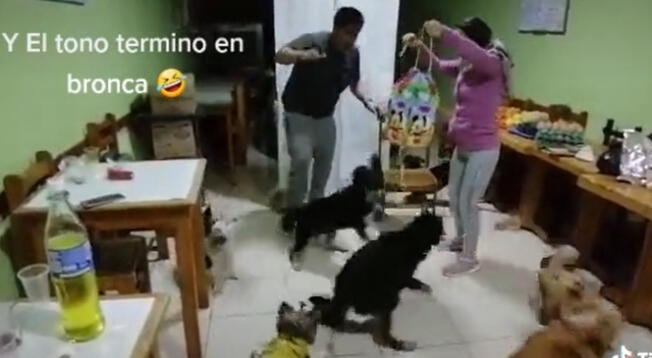 Uno de los invitados le buscó la pelea al 'cumpleañero' y los dueños tuvieron que separarlos