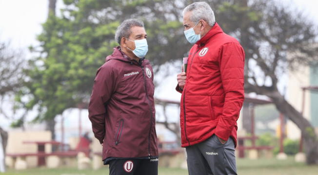 Gregorio Pérez y Héctor Chumpitaz tienen fe que la 'U' pueda clasificar a la Copa Libertadores.