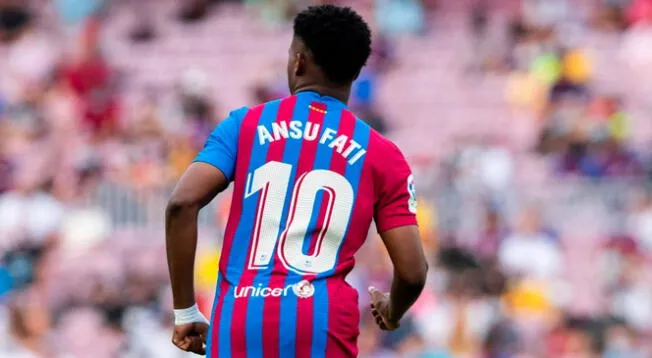 Ansu Fati demuestra que no le pesa llevar la '10' del Barcelona