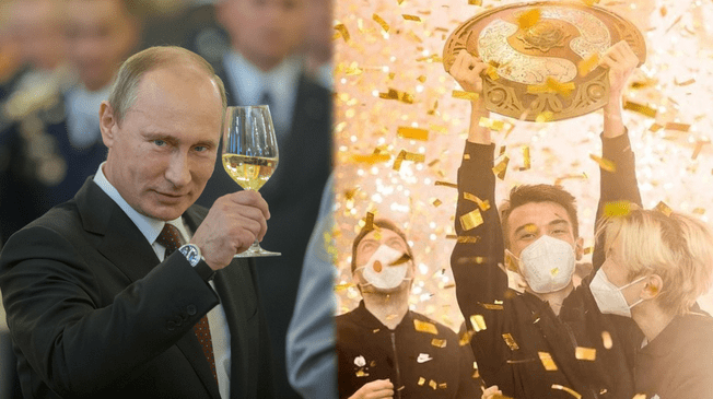 Vladimir Putin saludó a los campeones de Dota 2.