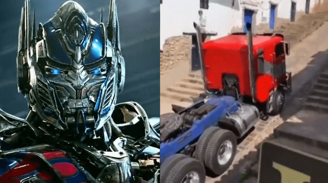 Optimus Prime no pudo subir una loma empinada