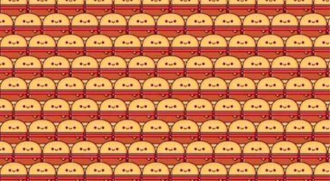 Reto visual: encuentra la hamburguesa con una cara triste en segundos Reto visual: encuentra la hamburguesa con una cara triste en segundos