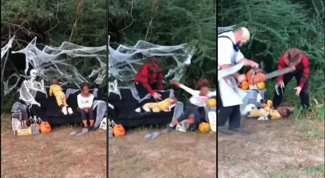 Viral: niño es asustado por Freddy Kruger y otros personajes de terror Viral: niño es asustado por Freddy Kruger y otros personajes de terror
