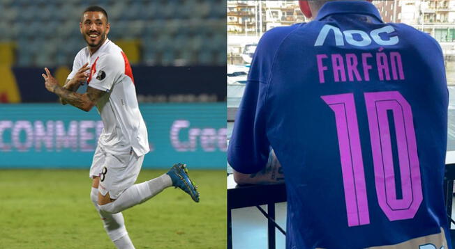 Jefferson Farfán le obsequió su camiseta a Sergio Peña Jefferson Farfán le obsequió su camiseta a Sergio Peña