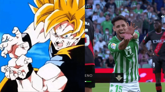 Jugador de La Liga celebra su gol con el Kame Hame Ha