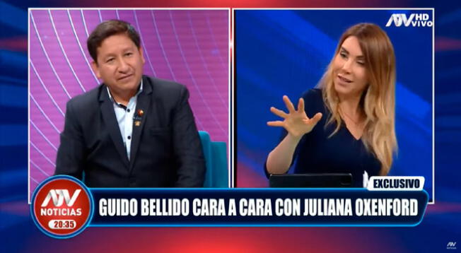 Juliana Oxenford acusó de racista a Guido Bellido por todo lo dicho durante su entrevista.