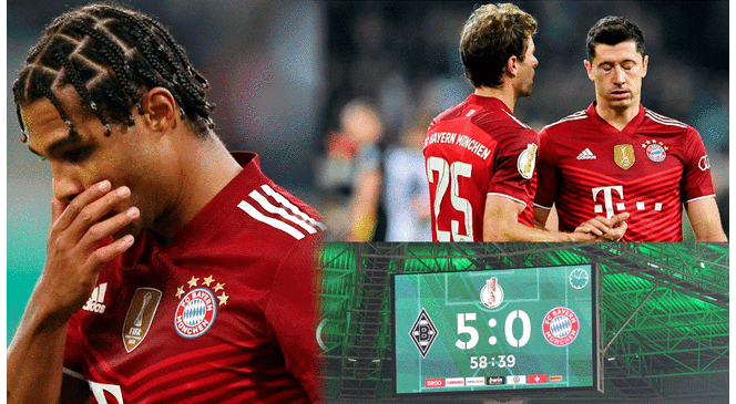 Batacazo en la Copa de Alemania: Bayern fue goleado 5-0 por Monchengladbach y quedó eliminado