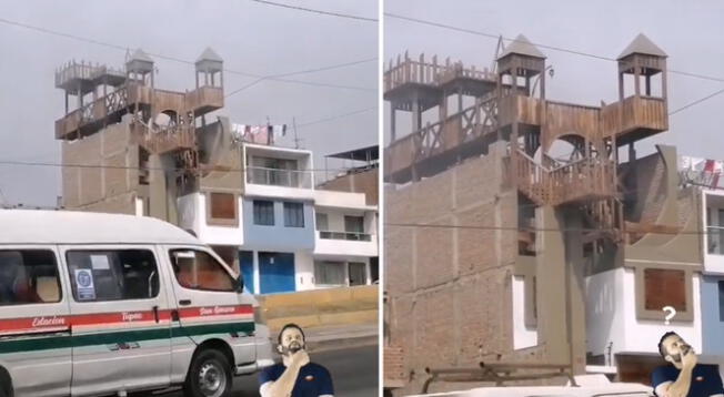 Casa se vuelve viral en TikTok por tener construido una especie de castillo Casa se vuelve viral en TikTok por tener construido una especie de castillo