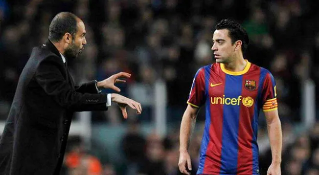 Pep Guardiola respalda a Xavi Hernández