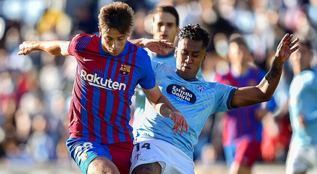 Renato Tapia lleva 11 partidos con el Celta en la presente liga española.