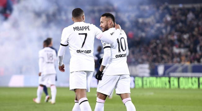 Neymar y Mbappé anotaron en la victoria del PSG