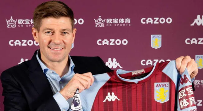 Aston Villa presentó a Steven Gerrard como su nuevo entrenador