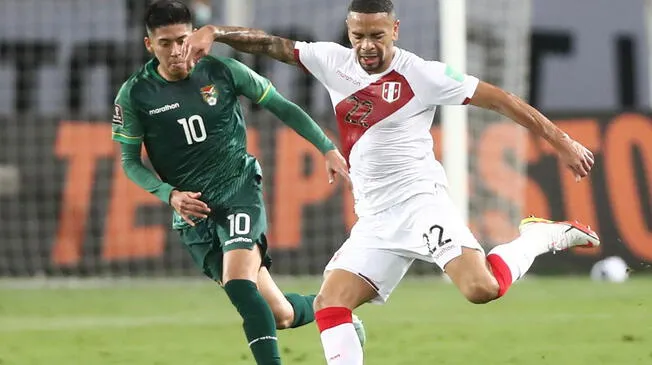 Alexander Callens disputó solo 45' ante Bolivia. Foto: Twitter @SeleccionPeru