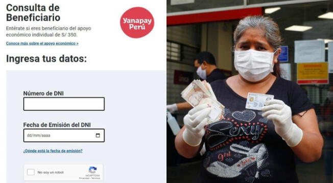 Bono Yanapay de 350 soles: consulta con tu DNI si eres beneficiario - LINK Bono Yanapay de 350 soles: consulta con tu DNI si eres beneficiario - LINK