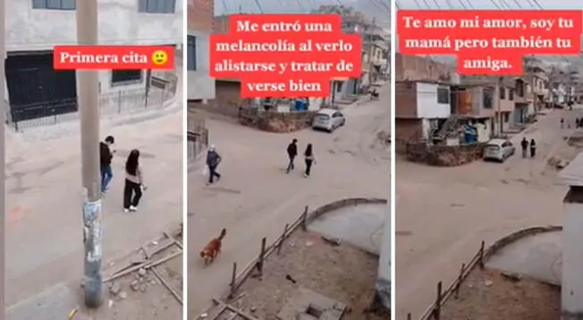 Madre graba la primera cita de su hijo y la viraliza en TikTok: