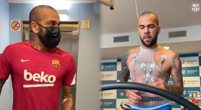 Dani Alves llegó a Barcelona para los exámenes médicos