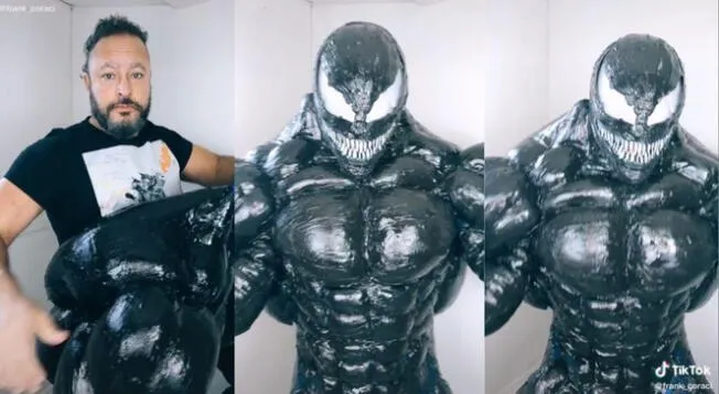 Viral: sujeto sorprende con increíble disfraz de Venom