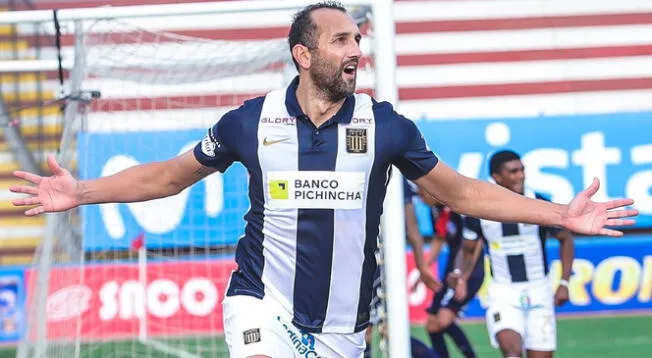Hernán Barcos registra nueve goles con Alianza Lima en la Liga 1.