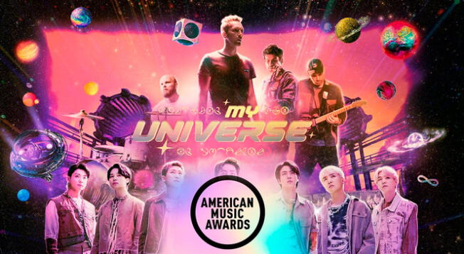 BTS y ColdPlay con 'My universe': así fue la presentación en los America Music Awards 2021 AMAS YouTube video